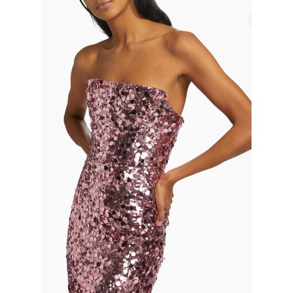 Bronx and Banco Farah Sequined Strapless Gown - Picture 5 of 9